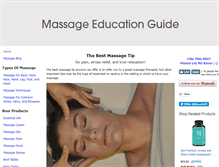Tablet Screenshot of massage-education.com